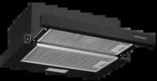 Okap teleskopowy do zabudowy BLACK OPV3150bc