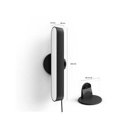 Philips Hue COL Play Light Bar Extension, czarny Philips Hue | Hue COL Play Light Bar Extension | W | 42 W | 2000-6500 Hue White