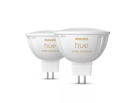 Philips Hue WA 12V MR16, 2pcs pack | GU5.3 | 5.1 W | Warm to cool white light