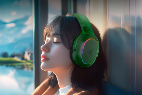 Razer | Gaming Headset | Barracuda X Chroma | Wbudowany mikrofon | Bluetooth | Phantom Green Edition