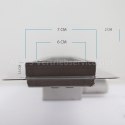 Odpływ liniowy Czarny Szklany z syfonem 60cm