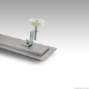 Odpływ liniowy Czarny Szklany z syfonem 70cm