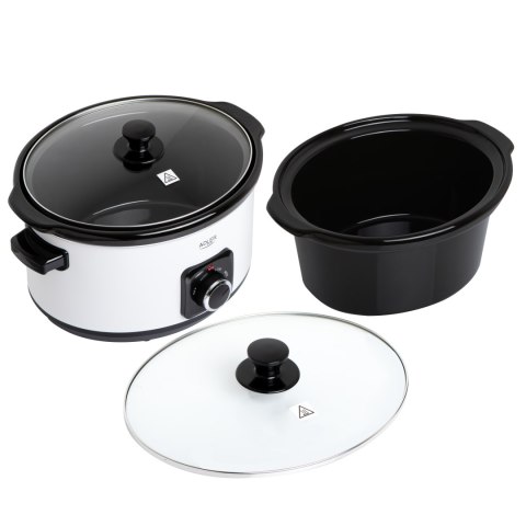 Adler AD 6413r Slow cooker, 5.8L, White Adler