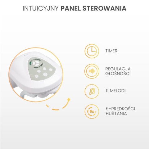 HUŚTAWKA ELEKTRYCZNA RAFFI PINK