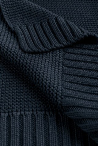 KOCYK BAMBUSOWO-BAWEŁNIANY 80X100 CM GRANATOWY