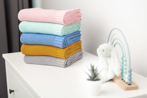 KOCYK BAMBUSOWO-BAWEŁNIANY 80X100 CM MIĘTOWY