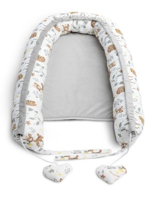 KOKON VELVET BIAŁY LEŚNA PRZYGODA 80x45 + PODUSZKA