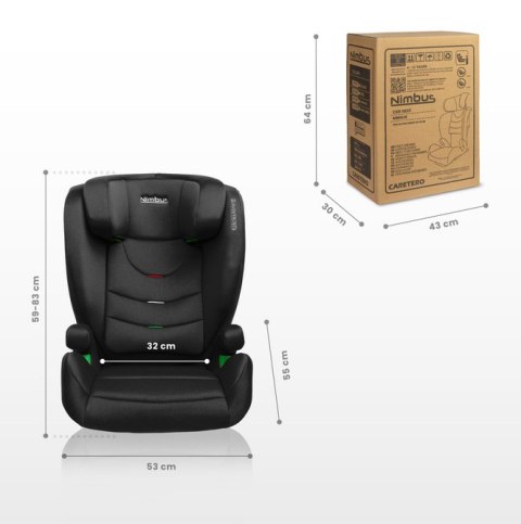 FOTELIK NIMBUS I-SIZE 4-12 BLACK (100-150cm)