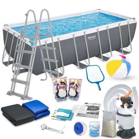 Basen ogrodowy stelażowy 488x244x122 cm 18w1 Bestway 56671N Basen ogrodowy stelażowy 488x244x122 cm 18w1 Bestway 56671N