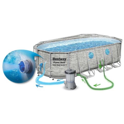 Basen ogrodowy stelażowy 549 x 274 x 122 cm12w1 Bestway 56716N Basen ogrodowy stelażowy 549 x 274 x 122 cm12w1 Bestway 56716N