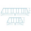 Basen ogrodowy stelażowy 549 x 274 x 122 cm12w1 Bestway 56716N