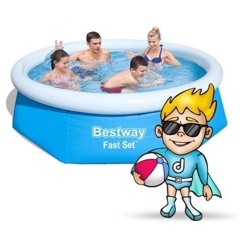 Basen rozporowy 244 x 61 cm Bestway 57448 Basen rozporowy 244 x 61 cm Bestway 57448