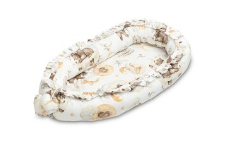 GNIAZDO/KOKON VELVET SEN BEŻOWY 80x45 + PODUSZKA