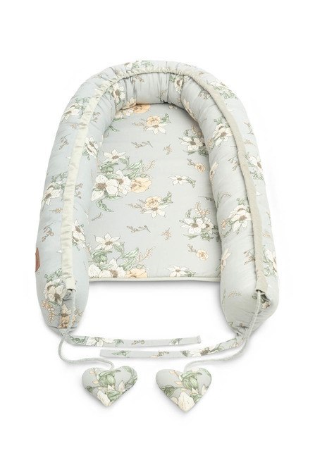 KOKON VELVET LILIA SZARY 80x45 + PODUSZKA