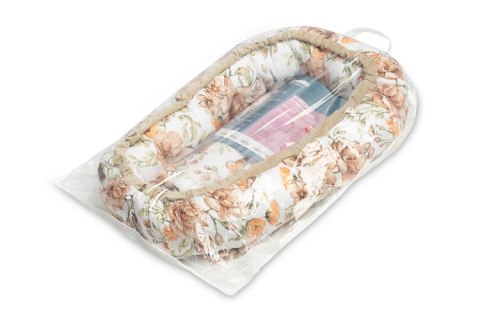 KOKON VELVET SKWER BEŻOWY 80x45 + PODUSZKA