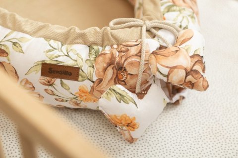 KOKON VELVET SKWER BEŻOWY 80x45 + PODUSZKA