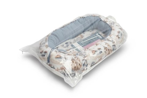 KOKON MUŚLIN SMOKI JEANS 80x45 + PODUSZKA