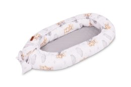 KOKON MUŚLIN TEDDY SZARY 80x45 + PODUSZKA