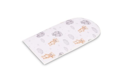 KOKON MUŚLIN TEDDY SZARY 80x45 + PODUSZKA KOKON MUŚLIN TEDDY SZARY 80x45 + PODUSZKA