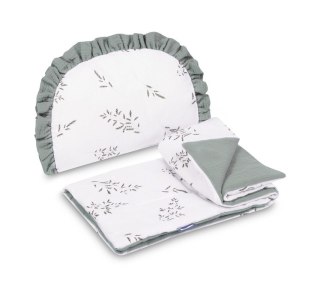 KOMPLET DO WÓZKA MUŚLIN GAŁĄZKA ZIELONY