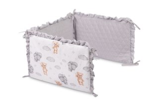 OCHRANIACZ DO ŁÓŻECZKA MUŚLIN TEDDY SZARY