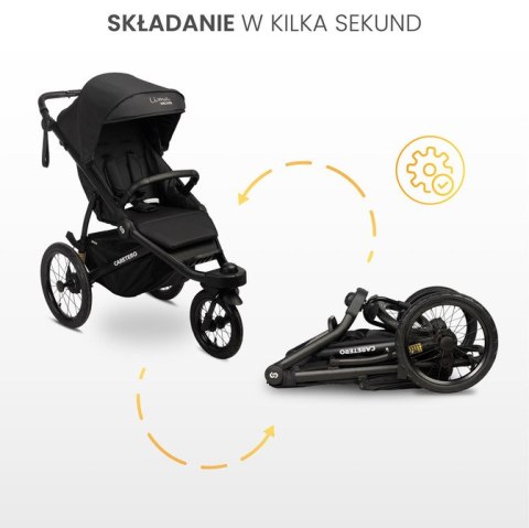 WÓZEK SPACEROWY LIMA DELUXE BLACK