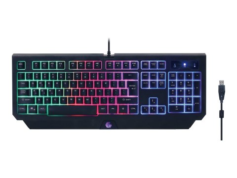 Zestaw do gier Gembird | 4 w 1 "Phantom" z podświetleniem RGB | GGS-UMGL4-01 | Przewodowy | US | USB