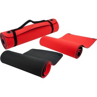 MATA DO ĆWICZEŃ TPE POMARAŃĆZOWO CZARNA Z OTWORAMI 173x61x1CM PURE 2 IMPORVE