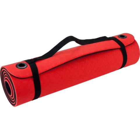 MATA DO ĆWICZEŃ TPE POMARAŃĆZOWO CZARNA Z OTWORAMI 173x61x1CM PURE 2 IMPORVE