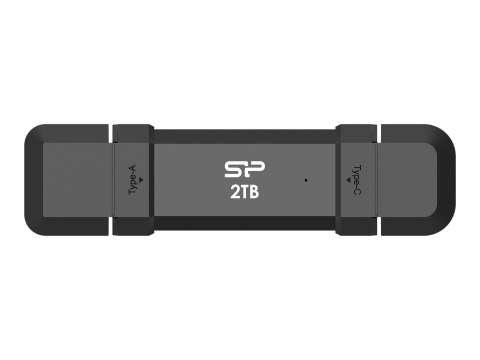 SILICON POWER DS72 Dual USB-C/USB 3.2 Gen 2 Portable External SSD, 250GB