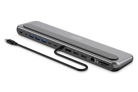 Stacja dokująca DIGITUS USB-C 8K, 12-portowa
