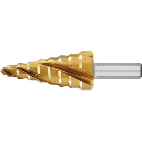 Wiertlo stopn.HSS TiN z poczwór.rowkiem spiral.4-20mm EXACT