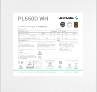 Zasilacz Deepcool PL650D-FC, biały