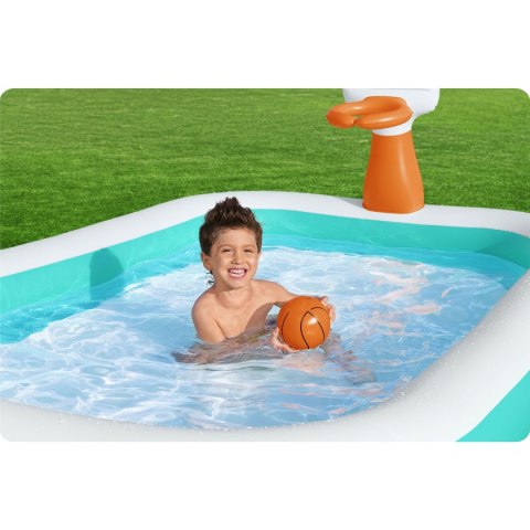 Basen dmuchany Dunk'N Splash 251 x 168 x 102 cm Bestway 54445 Basen dmuchany Dunk'N Splash 251 x 168 x 102 cm Bestway 54445