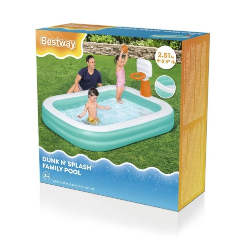 Basen dmuchany Dunk'N Splash 251 x 168 x 102 cm Bestway 54445 Basen dmuchany Dunk'N Splash 251 x 168 x 102 cm Bestway 54445