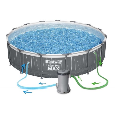 Basen ogrodowy stelażowy 457 x 107 cm 13w1 Bestway 561GD Basen ogrodowy stelażowy 457 x 107 cm 13w1 Bestway 561GD