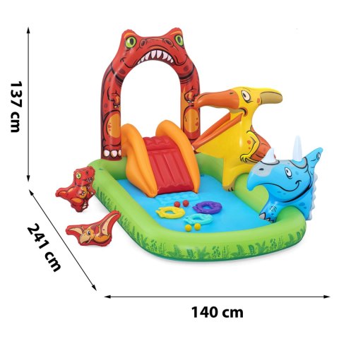Plac zabaw dmuchany Jurassic 241 x 140 x 137 cm Bestway 53160 Plac zabaw dmuchany Jurassic 241 x 140 x 137 cm Bestway 53160