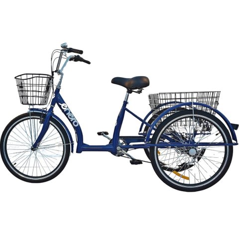 ROWER 3-KOŁOWY 24 GRANATOWY SHIMANO -7 BIEGOWY OBNIŻONA RAMA 1060965