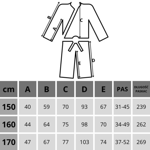 KIMONO ENERO PROFESSIONAL KARATE 160CM 8OZ