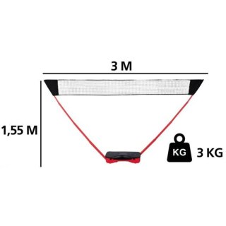 ZESTAW PLAŻOWO-OGRODOWY DO BADMINTONA 5W1 DONNAY