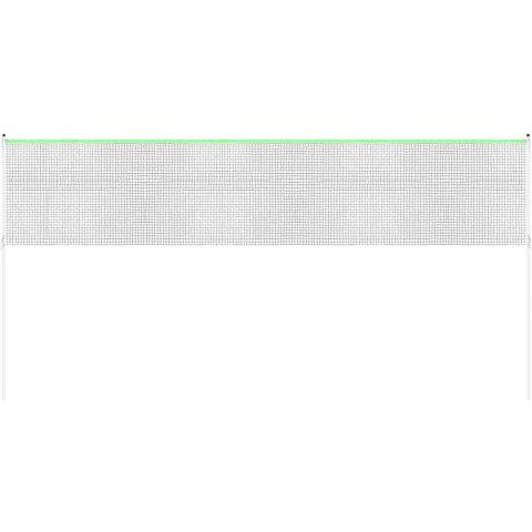 ZESTAW SŁUPKI SIATKA DO SIATKÓWKI BADMINTONA 609x220CM