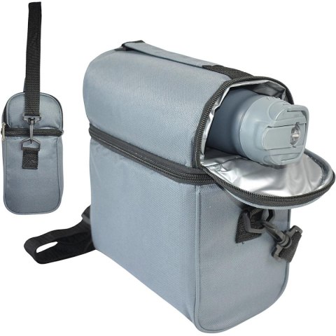 LUNCHBOX TORBA TERMICZNA Z BUTELKĄ i 2 POJEMNIKAMI REDCLIFFS SZARY LUNCHBOX TORBA TERMICZNA Z BUTELKĄ i 2 POJEMNIKAMI REDCLIFFS SZARY