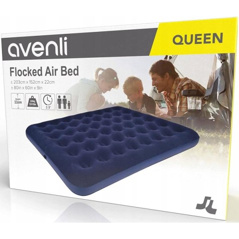 MATERAC FLOKOWANY 2-OSOBOWY QUEEN 203x152x22CM 20256-1