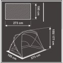 NAMIOT OSŁONA PLAŻOWO OGRODOWA XXL 273X195X175/155CM