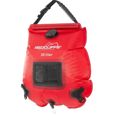 PRYSZNIC SOLARNY KEMPINGOWY TURYSTYCZNY 20L REDCLIFFS CZERWONY