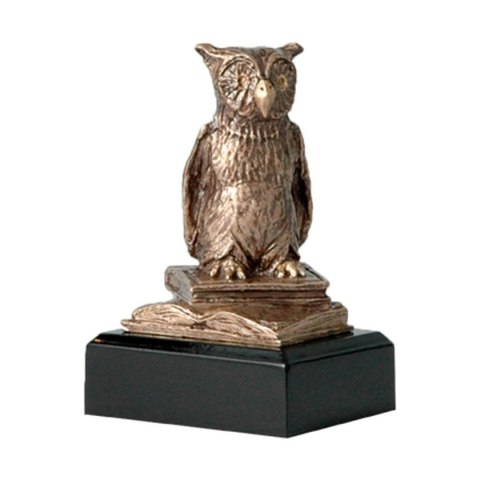 Figurka odlewana szkoła - sowa - nauka RTY630/BR