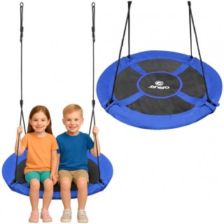 HUŚTAWKA OGRODOWA BOCIANIE GNIAZDO 110CM XXXL NIEBIESKA