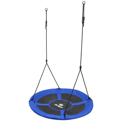 HUŚTAWKA OGRODOWA BOCIANIE GNIAZDO 110CM XXXL NIEBIESKA