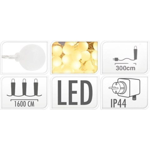 GIRLANDA OGRODOWA PARTY LIGHT 80LED CIEPŁY BIAŁY GIRLANDA OGRODOWA PARTY LIGHT 80LED CIEPŁY BIAŁY