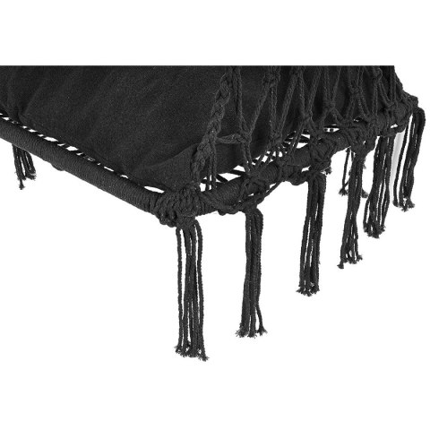 HAMAK AŻUROWY FOTEL WISZĄCY BOCIANIE GNIAZDO 60x60x115CM Z PODUSZKĄ CIEMNO SZARY HAMAK AŻUROWY FOTEL WISZĄCY BOCIANIE GNIAZDO 60x60x115CM Z PODUSZKĄ CIEMNO SZARY